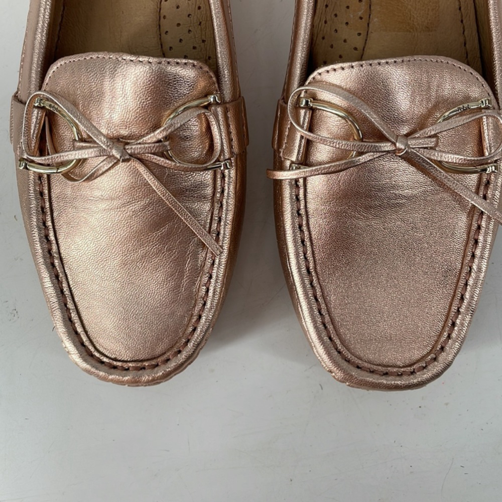 Lauren Ralph Lauren
Briley Leather Loafer driving shoe stirrup shaped hardware 7 - Picture 6 of 13
